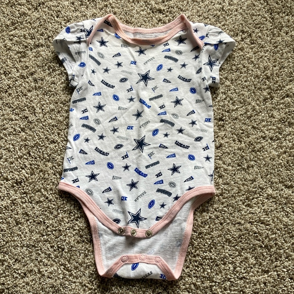 Dallas Cowboys 9 months one piece bodysuit